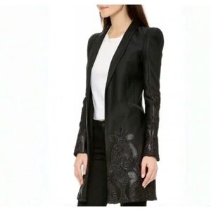 Alexis Embroidered Black blazer jacket size XS